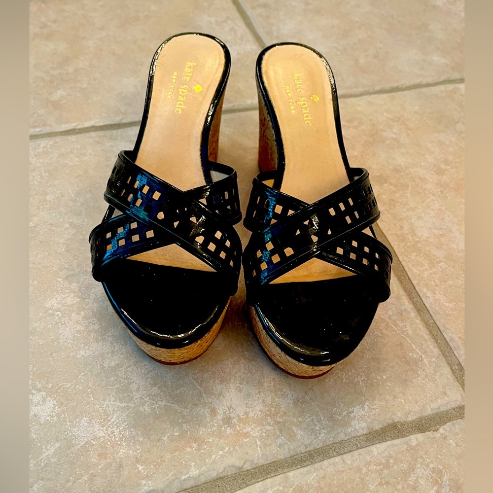 Kate Spade Cork Wedges SZ 6